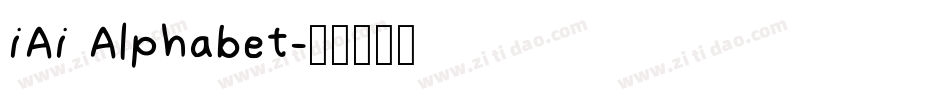 iAi Alphabet字体转换